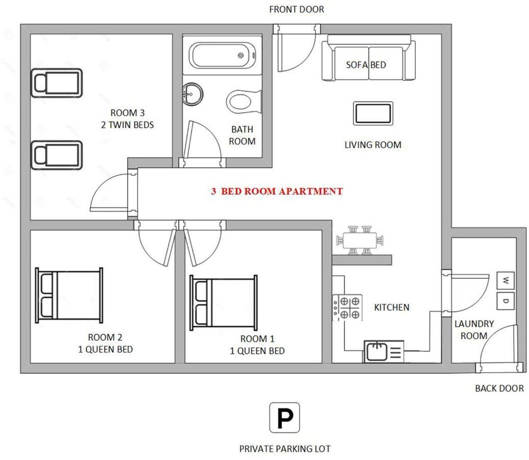 1 Or 3 Bedroom Apartment With Full Kitchen Пейдж Экстерьер фото